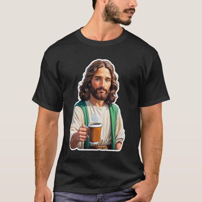 Camiseta Jesús ama el café (Anverso)