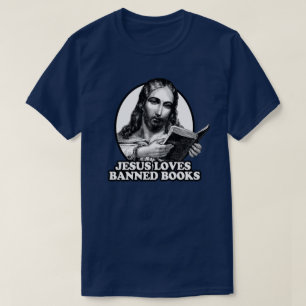 Camiseta Jesús ama los libros prohibidos