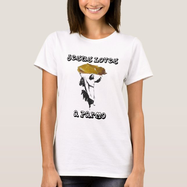 Camiseta Jesús ama un Parmo (Anverso)