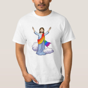 Camiseta Jesús Arcoíris