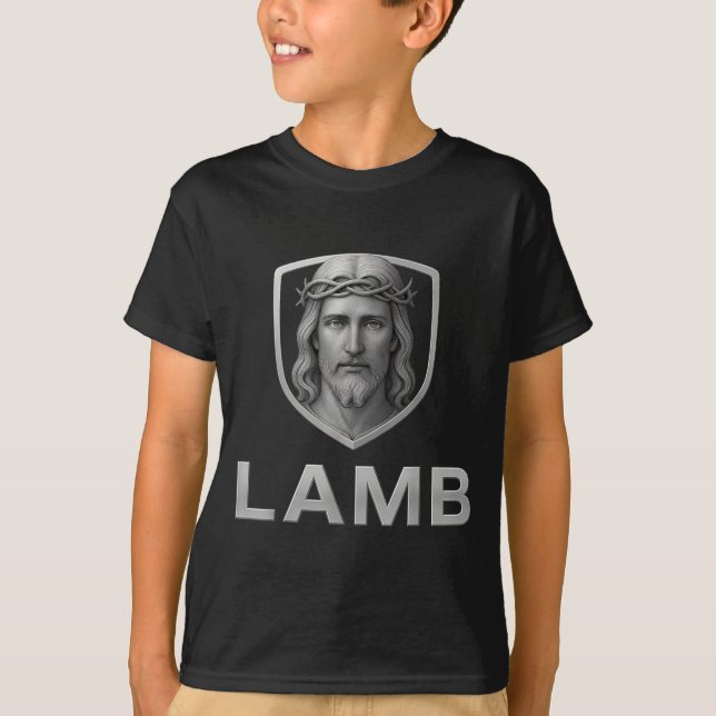 Camiseta Jesus As The Lamb Iconic Christian Image  (Anverso)