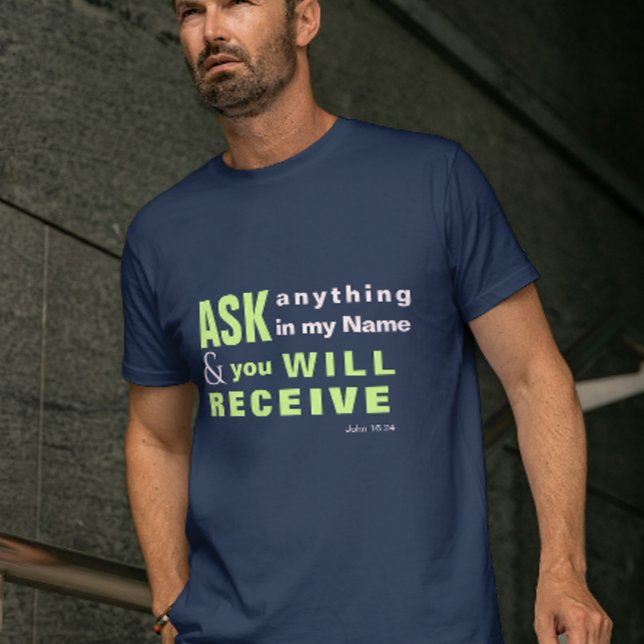 Camiseta JESUS Ask, y recibirá T-SHIRT (JESUS Ask, and you will receive T-SHIRT)