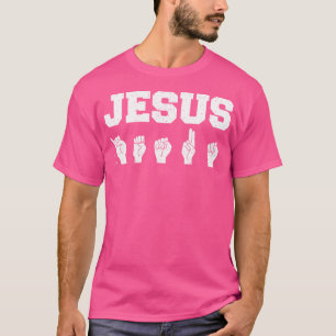 Camiseta Jesus Asl - Te Amo Sordo Idioma Estadounidense De 