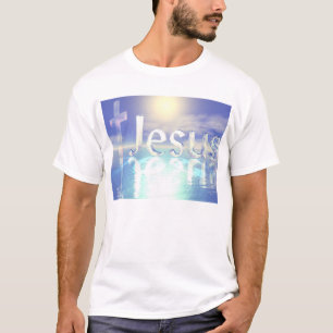 Camiseta Jesús azul