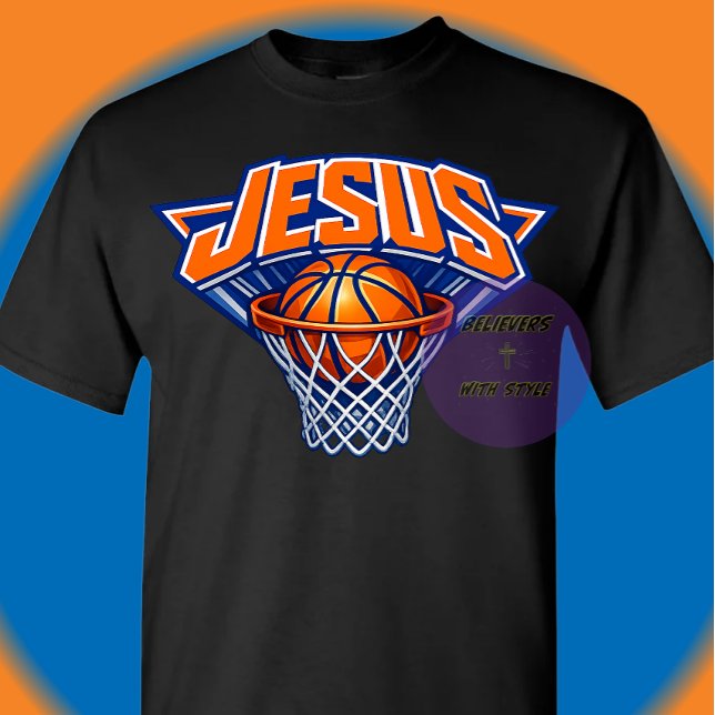 Camiseta JESUS - Azul y Naranja (Subido por el creador)