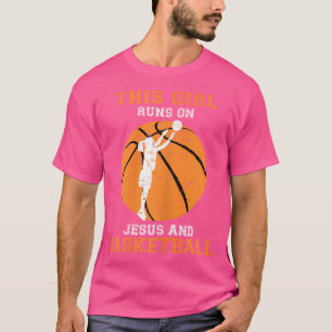 Camiseta Jesús Baloncesto dice Regalos Cristianos Chica Ado