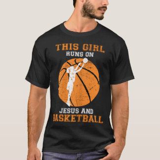 Camiseta Jesús Baloncesto dice Regalos Cristianos Chica Ado