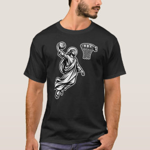 Camiseta Jesus Baloncesto Mate - Sátira Deportiva