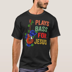 Camiseta Jesus Battend Christian Bass Player Bass Guitar