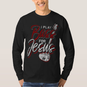Camiseta Jesus Battend Christian Bass Player Bass Guitar