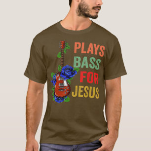 Camiseta Jesus Battend Christian Bass Player Bass Guitar