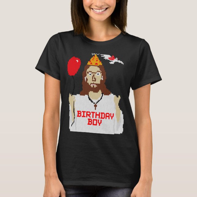 Camiseta Jesus Birthday Boy Christmas Essential T Shirt  (Anverso)