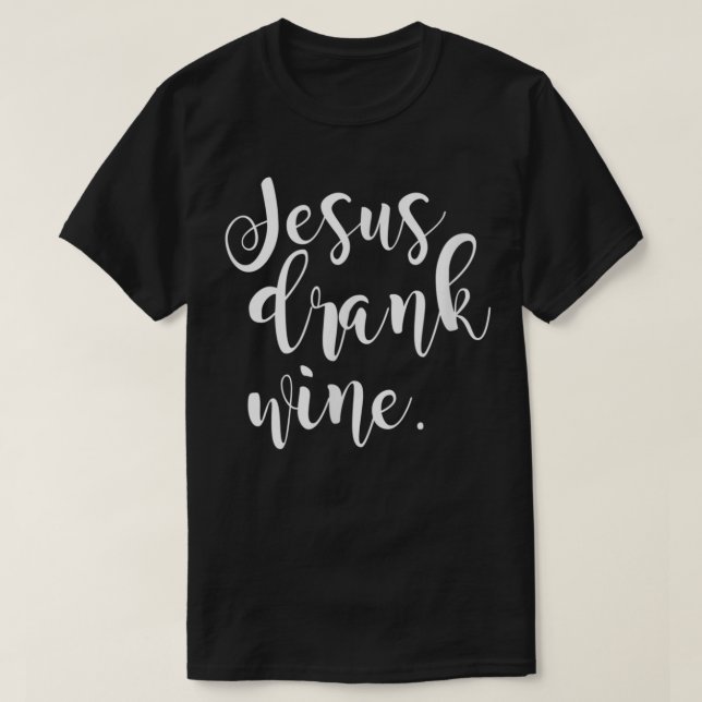 Camiseta Jesús Borró Vino Cristiano Funny Gigantes Navidade (Diseño del anverso)