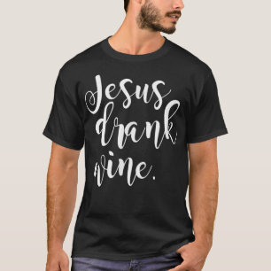 Camiseta Jesús Borró Vino Cristiano Funny Gigantes Navidade