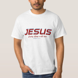 Camiseta Jesús Cada rodilla doblará a los filipinos 2:10-11