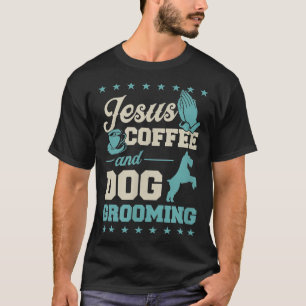 Camiseta Jesús Café Y Perro Creciendo Perro Cristiano Graci
