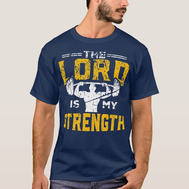 Camiseta Jesús Cálculo El Señor es mi Cristiano Fuerte (Anverso)