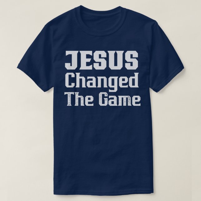 CAMISETA JESÚS CAMBIÓ EL DISEÑO GRÁFICO DEL JUEGO CHRISTIAN (Diseño del anverso)