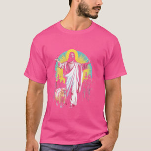 Camiseta Jesus Capybara Whisperer - Gracioso Religio cristi