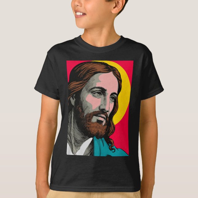 Camiseta Jesus Christ P Art Religious Easter &amp; Christma (Anverso)