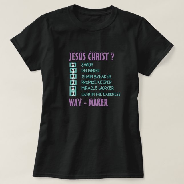 CAMISETA JESUS CHRIST WAKER CHRISTIAN (Diseño del anverso)