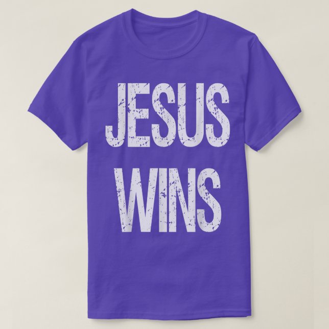 Camiseta Jesus Christ Wins Christian Pastor Gift Novelty Go (Diseño del anverso)