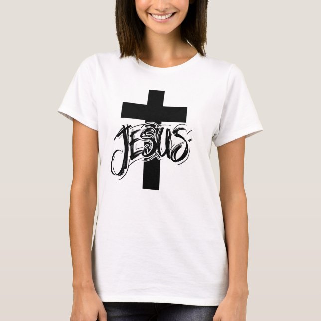 Camiseta "JESUS" Christian men T-Shirt (Anverso)
