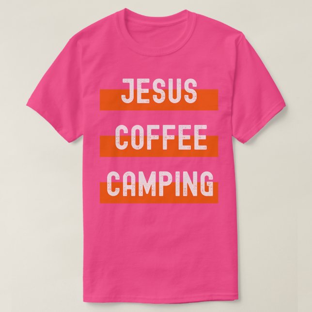 Camiseta Jesús Coffee Camping (Diseño del anverso)