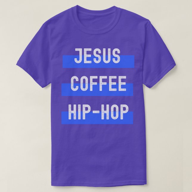Camiseta Jesús Coffee Hip Hop (Diseño del anverso)