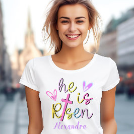 Camiseta Jesús Colorido Cruce Pascua Es Nombre De Mujeres C