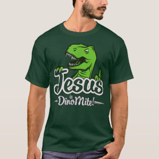 Camiseta Jesús colorido es cristiano joven de Dino Mite
