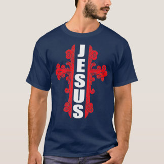 Camiseta Jesús con té cruzado