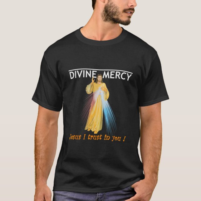Camiseta Jesús, confío en ti Divina Misericordia (Anverso)