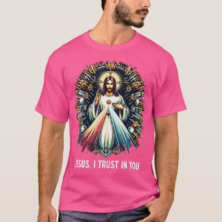 Camiseta Jesús Confío En Ti Divina Misericordia Católica