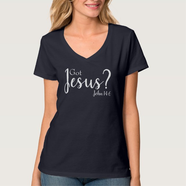 Camiseta ¿Jesús conseguido? (Anverso)