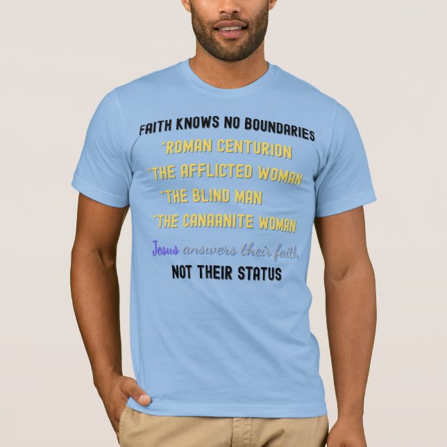 Camiseta Jesús Contesta Su Fe - Inspirando Verso De La Bibl (Anverso)