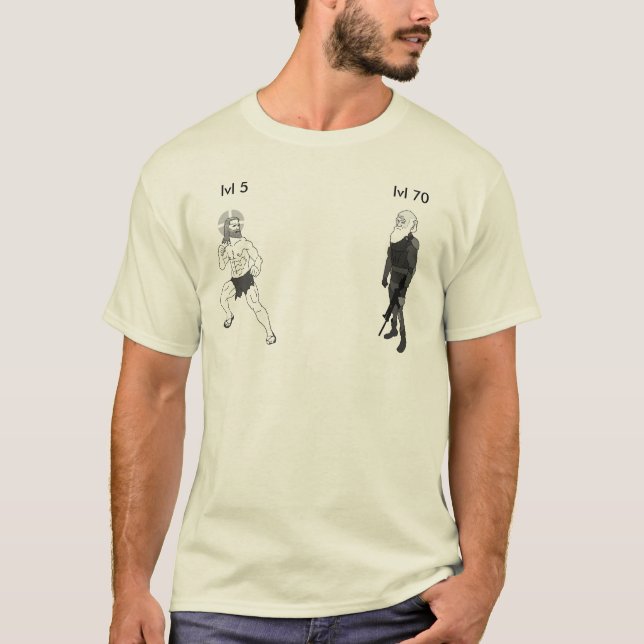 Camiseta Jesús contra Darwin (Anverso)