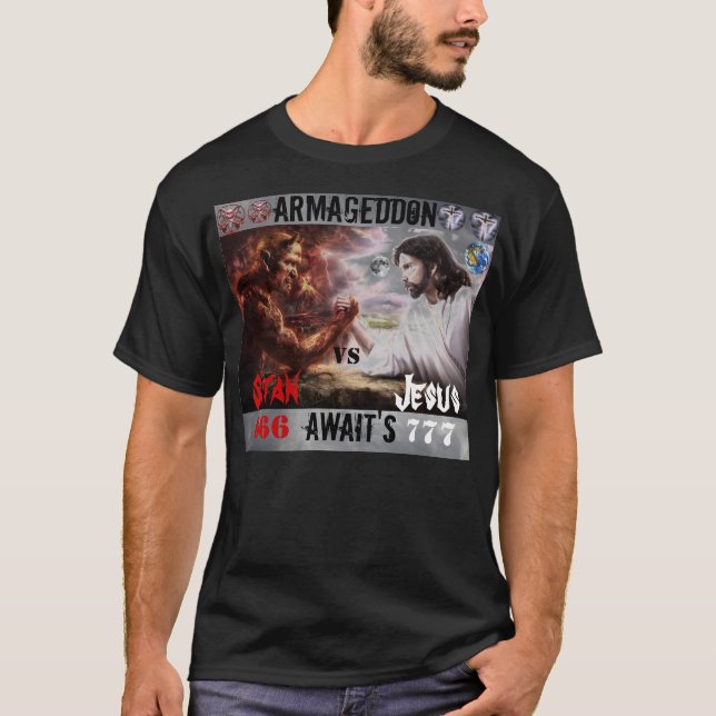 Camiseta Jesús CONTRA Satan T/shirt (Anverso)