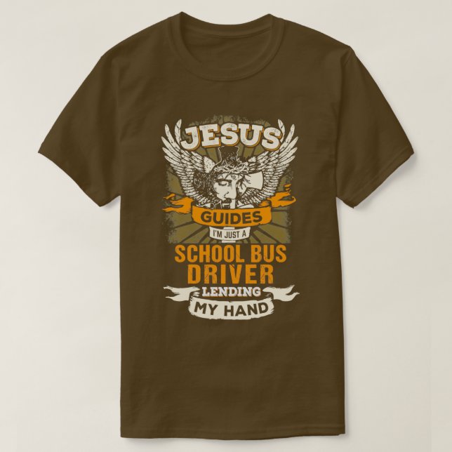 Camiseta Jesús Controla Ix27m Sólo Un Conductor De Autobús  (Diseño del anverso)