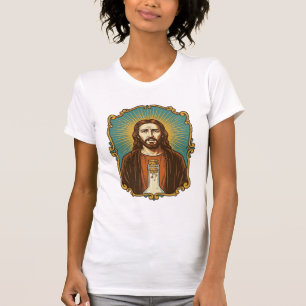 Camiseta Jesús Corcho De Vino Roto Botella Sumiller Parte