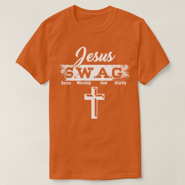Camiseta Jesús Cree Que Dios Adorable SWAG Sirva De Adoraci (Diseño del anverso)