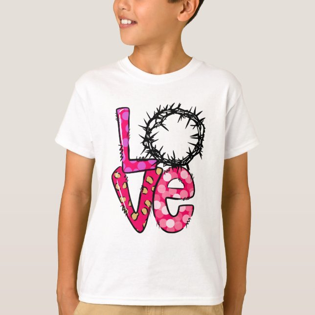 Camiseta Jesús Cristiano Crown Love Easter (Anverso)