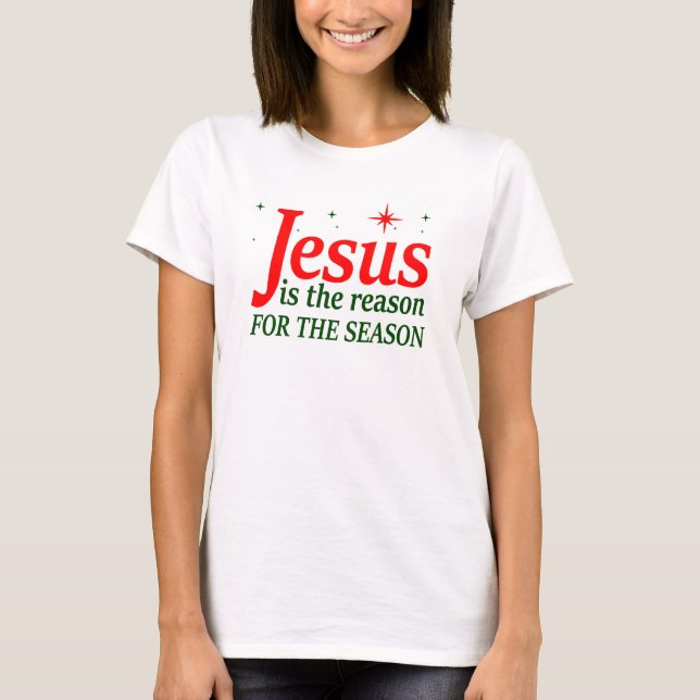 Camiseta Jesús Cristiano es la razón de la temporada (Anverso)