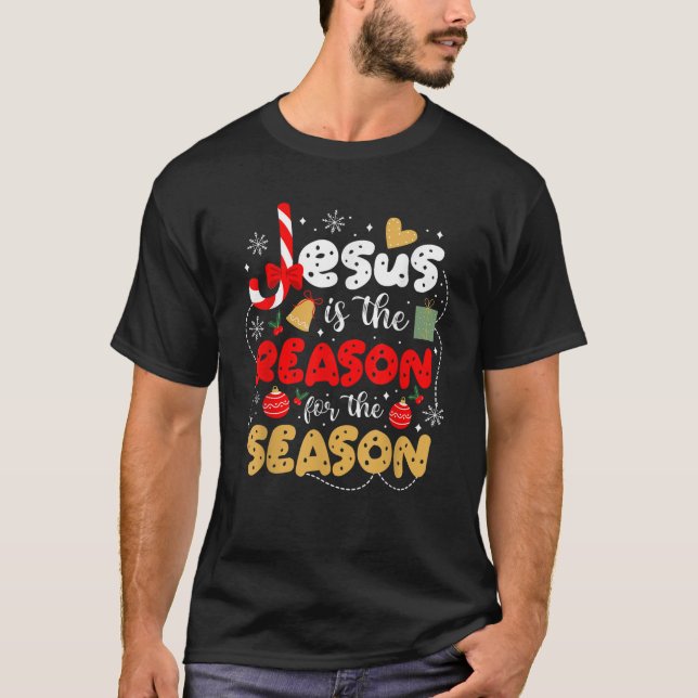 Camiseta Jesús cristiano es la razón de la temporada Chris (Anverso)