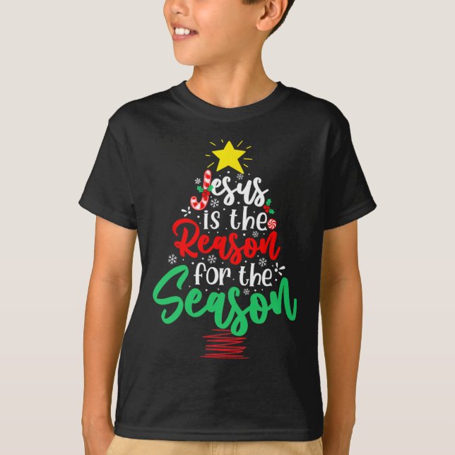 Camiseta Jesús Cristiano Es La Razón Por La Que Los Navidad (Anverso)