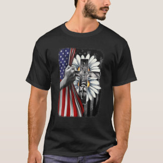 Camiseta Jesús Cristiano León De Judá Fe Cruza La Flor U
