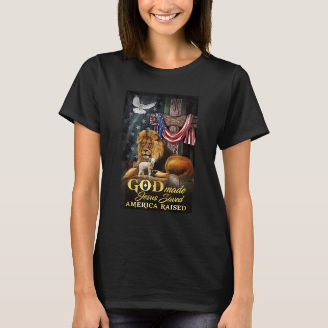 Camiseta Jesús Cristiano León Y Cordero Jesús Salvado Ameri (Anverso)