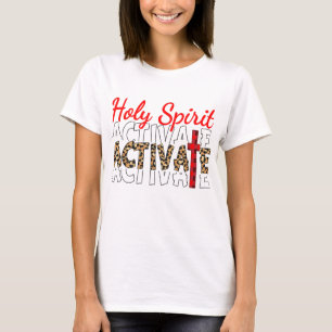 Camiseta Jesús Cristianos Espíritu Santo activa mi religión