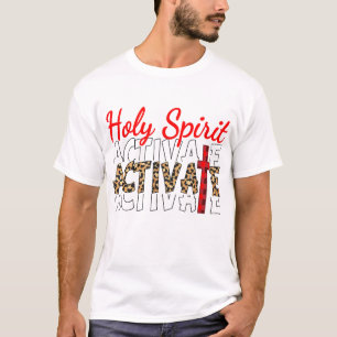Camiseta Jesús Cristianos Espíritu Santo activa mi religión
