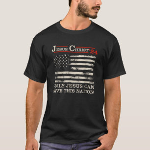 Camiseta Jesús Cristo divertido 24 Solo Jesús puede salvar